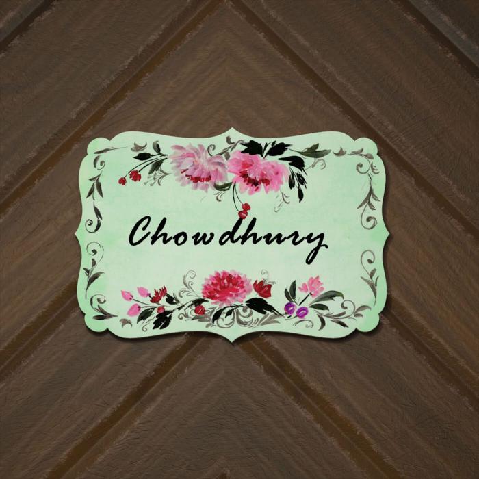 Victorian Rectangle Hand-painted Nameboard