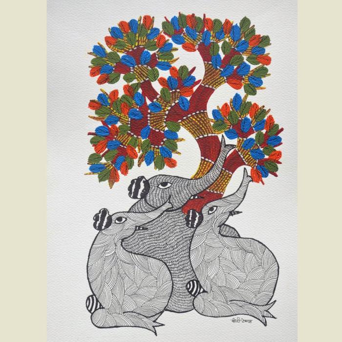 Gaj - Gond Painting 48