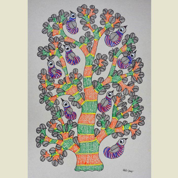 Vihang - Gond Painting - 38