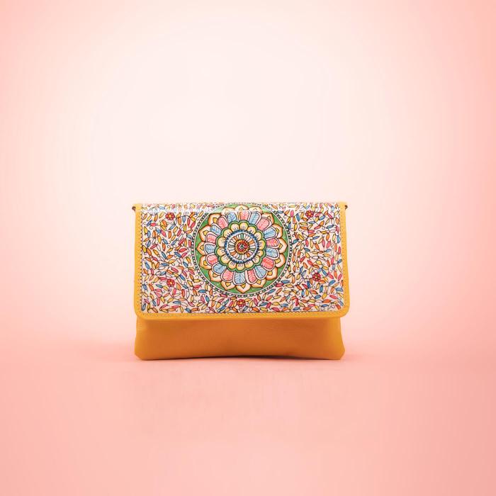Ocean Flower Sling Clutch