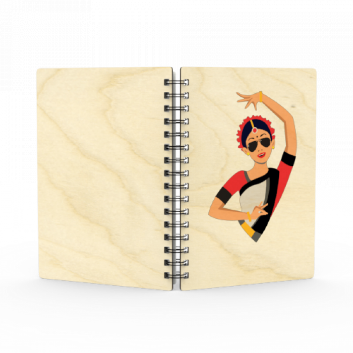Dancer in Red & White Diary - A5 - The Indian Raga Collection
