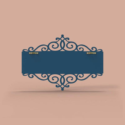 Rectangular Cutwork Nameboard with Dot Art