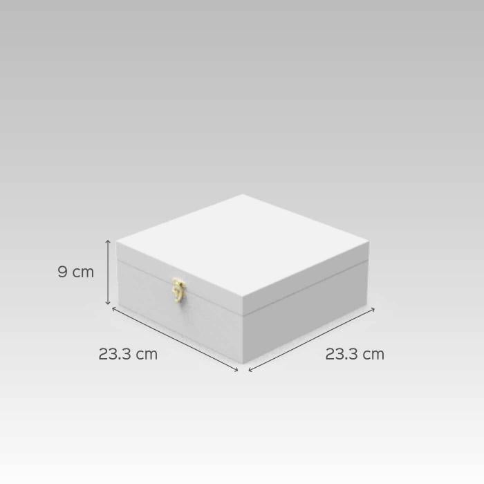 Square Organizer Box - Mughal Art