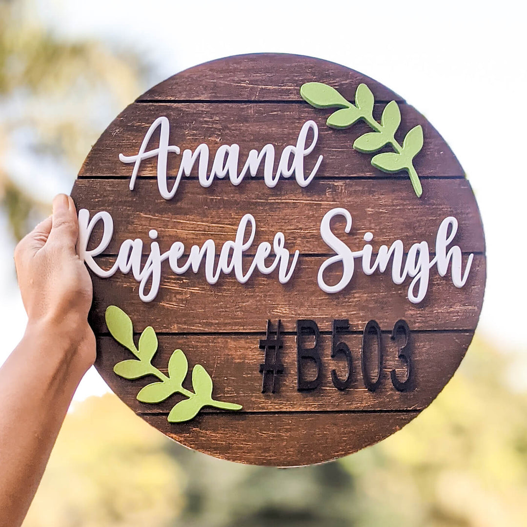 Circular Nameboard