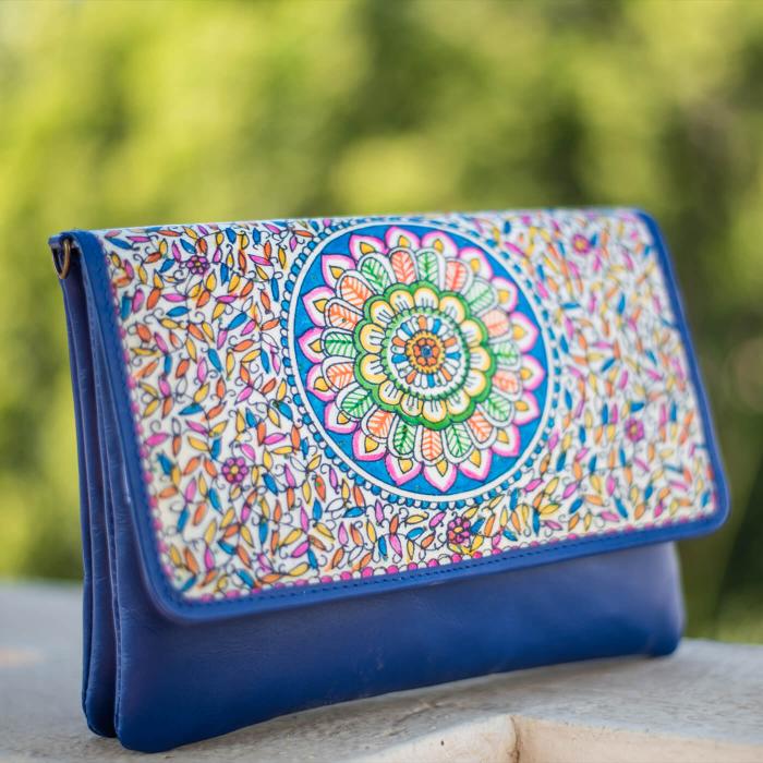 Ocean Flower Everyday Sling Clutch