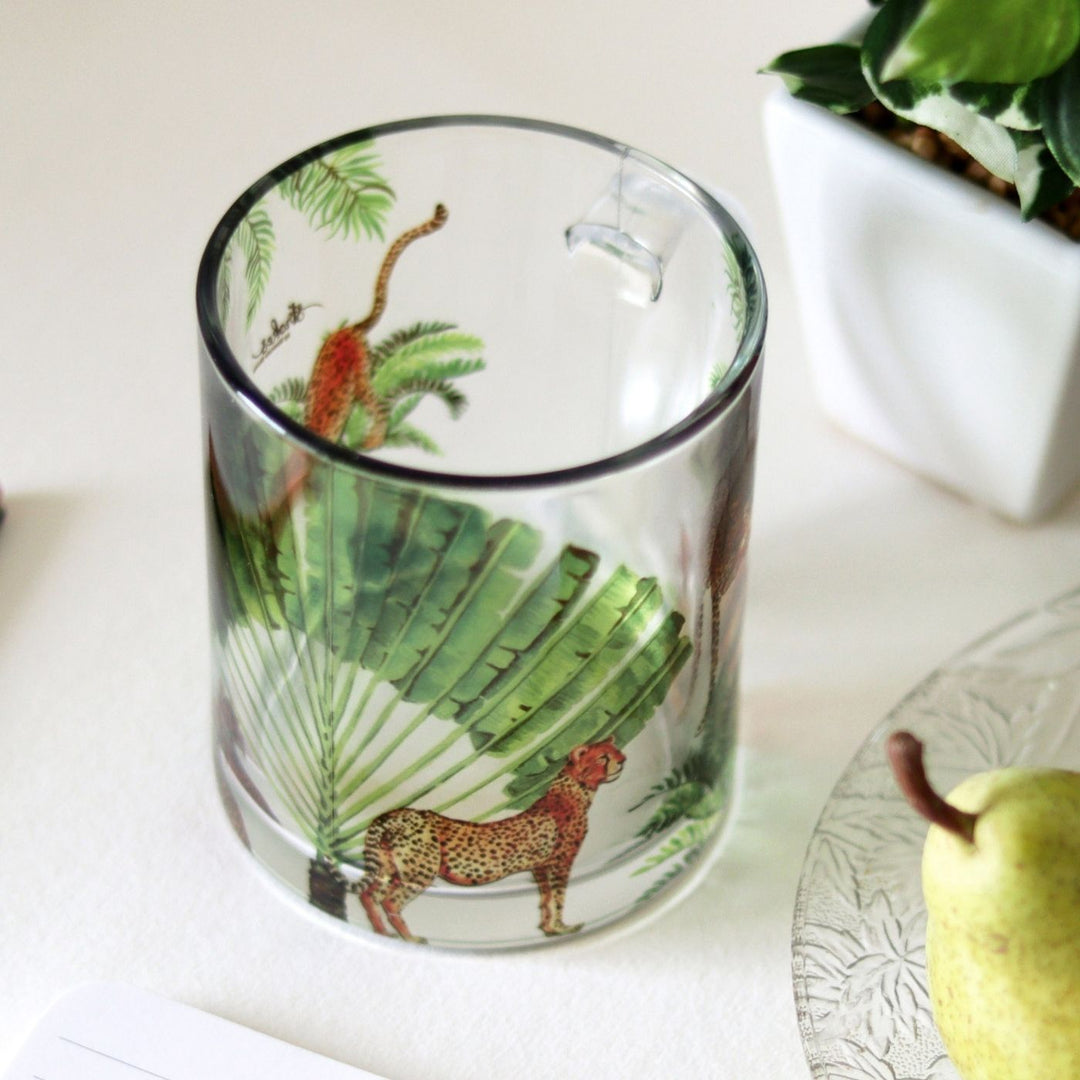 Delicate Printed Glass Mug I 350 ML