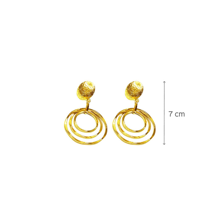 Antique 18K Gold Polished Danglers