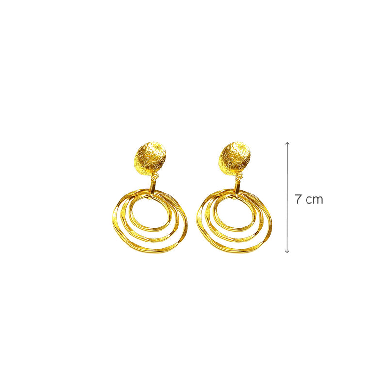 Antique 18K Gold Polished Danglers