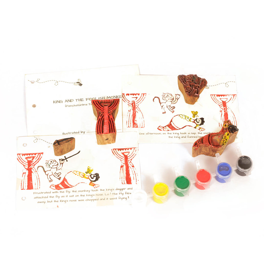 Panchatantra Block Printing DIY Kit