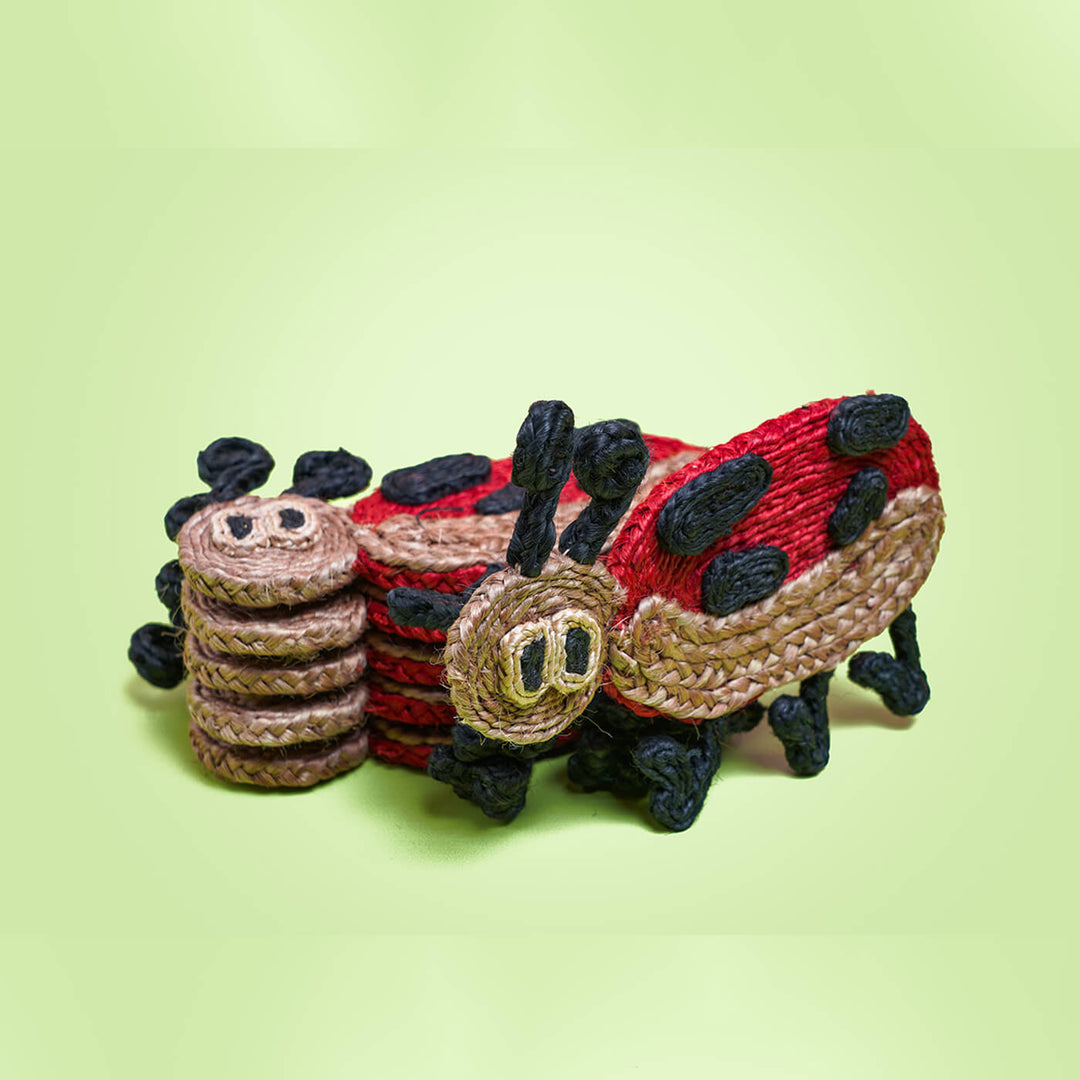 Jute Ladybug Coaster | Set of 6