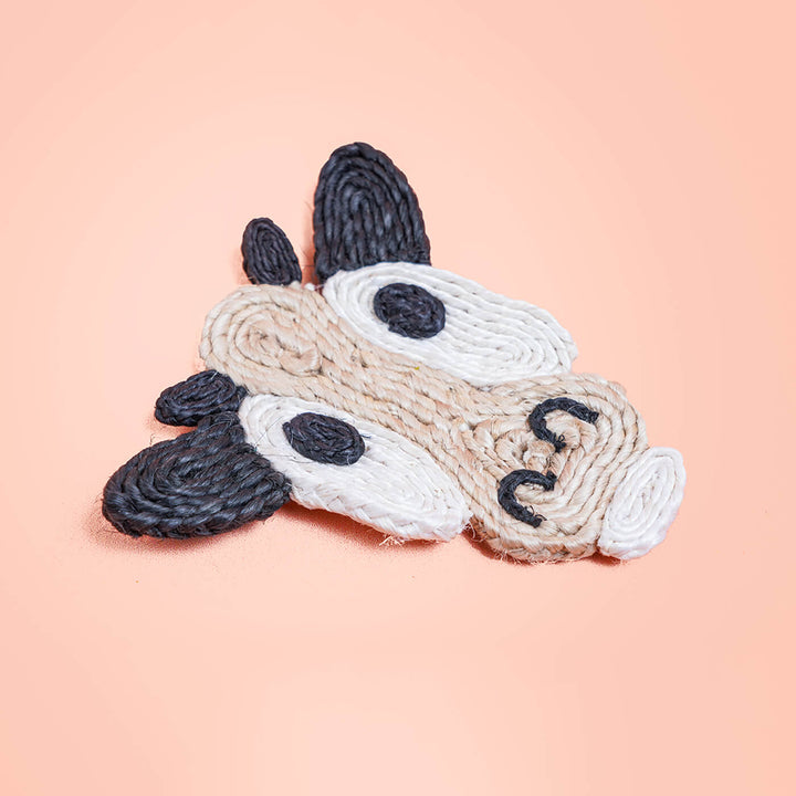 Jute Cow Coaster | Set of 6 - Zwende