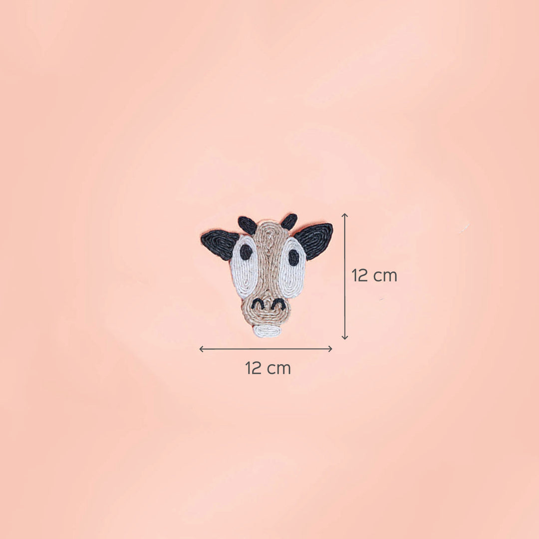 Jute Cow Coaster | Set of 6 - Zwende