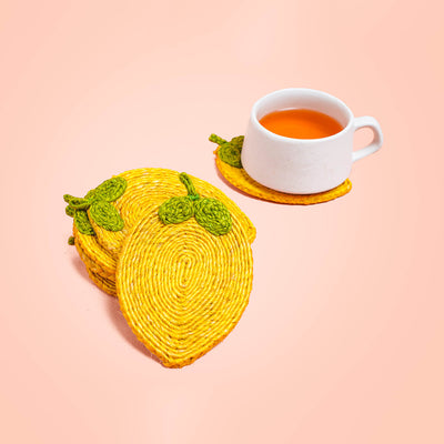 Jute Lemon Coaster | Set of 6