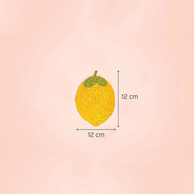 Jute Lemon Coaster | Set of 6