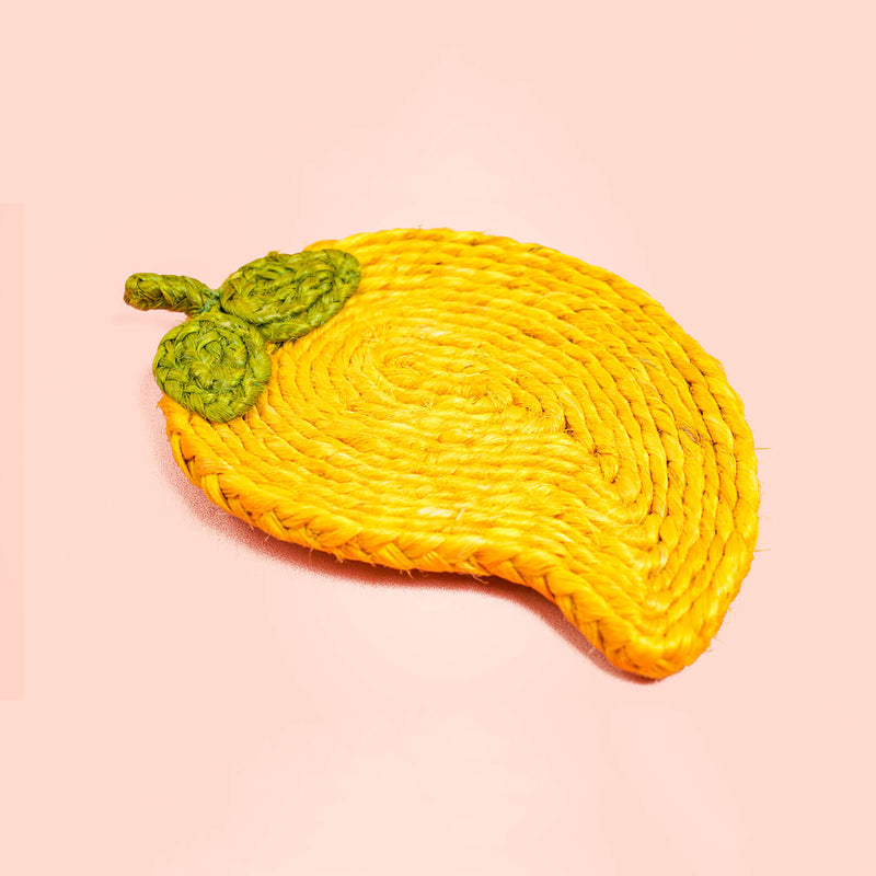 Jute Mango Coaster | Set of 6