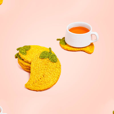 Jute Mango Coaster | Set of 6