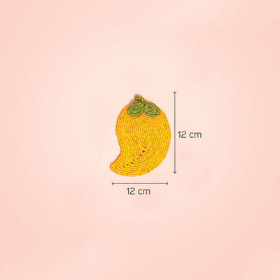 Jute Mango Coaster | Set of 6