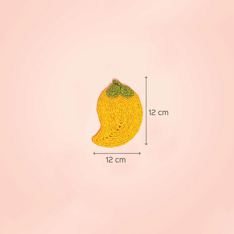 Jute Mango Coaster | Set of 6