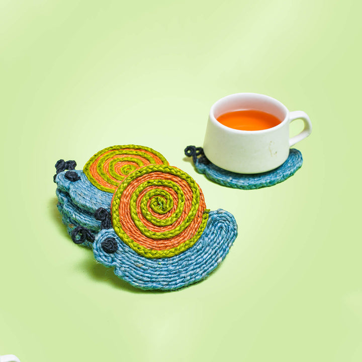 Jute Snail Coaster | Set of 6