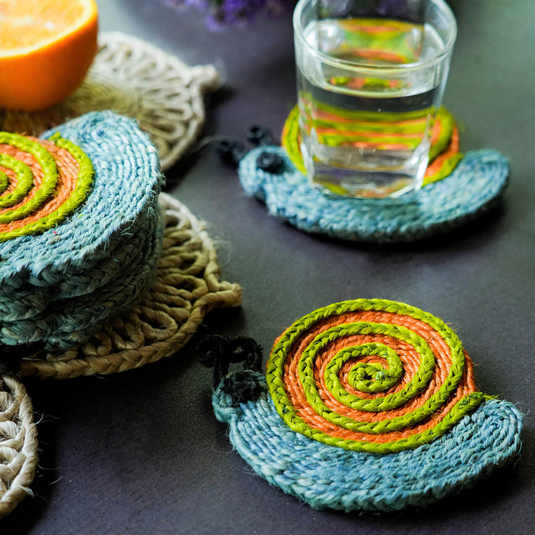 Jute Snail Coaster | Set of 6