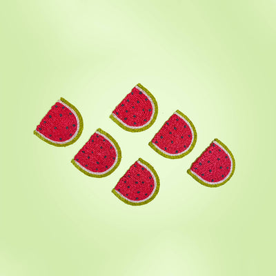 Jute Watermelon Coaster | Set of 6
