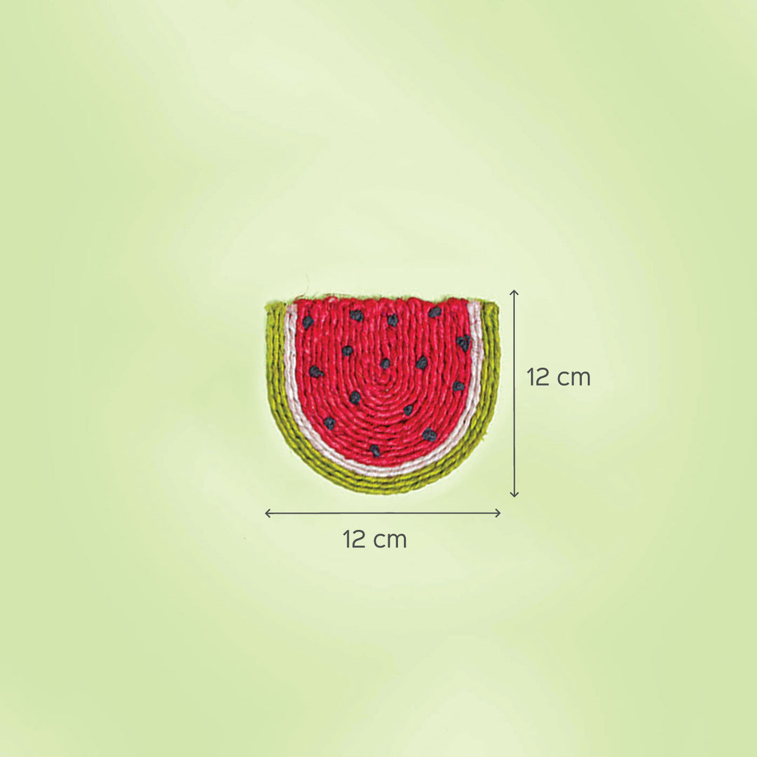 Jute Watermelon Coaster | Set of 6