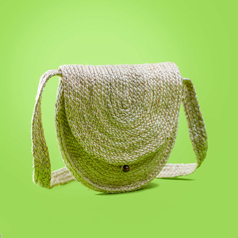 Handwoven Eco-friendly Jute Bag - Summer