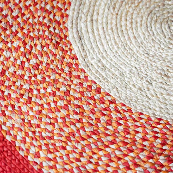 Naturally Dyed Round Jute Carpet - Zwende