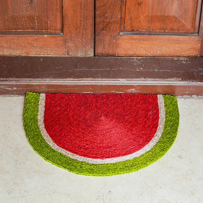 Handwoven Jute Semi Oval Doormat