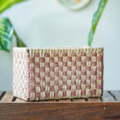 Handwoven Jute Storage Box