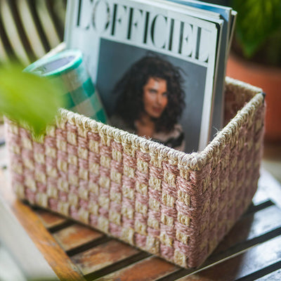 Handwoven Jute Storage Box