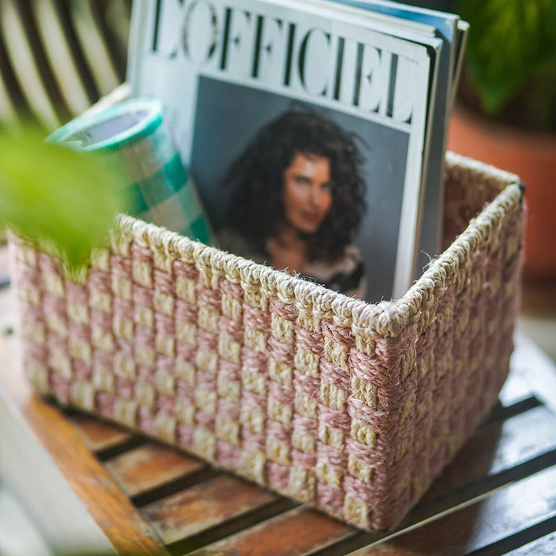 Handwoven Jute Storage Box