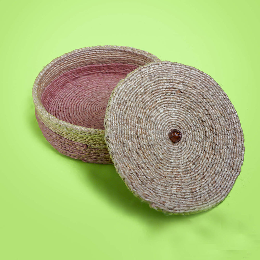 Handwoven Jute Chapati Box