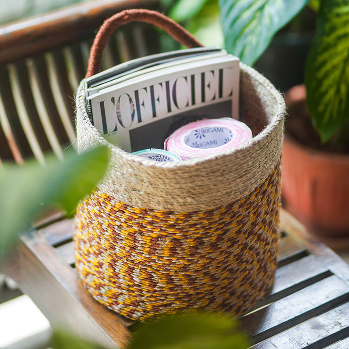 Ecofriendly Jute Bin with Handle