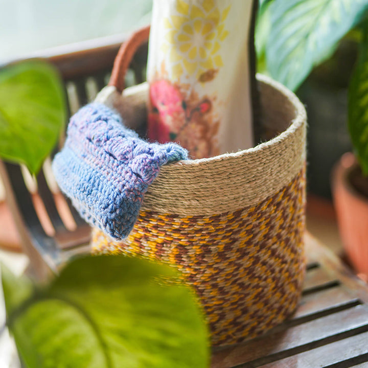 Ecofriendly Jute Bin with Handle