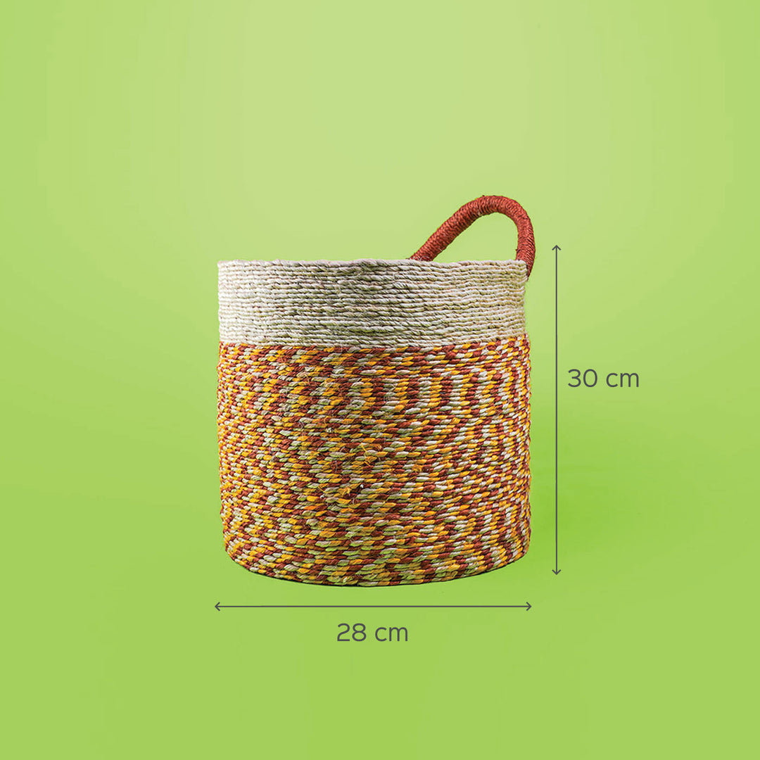 Ecofriendly Jute Bin with Handle