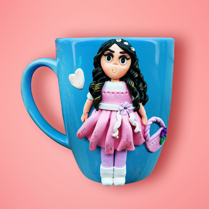 Cute Girl Personalised Ceramic and Clay Mug