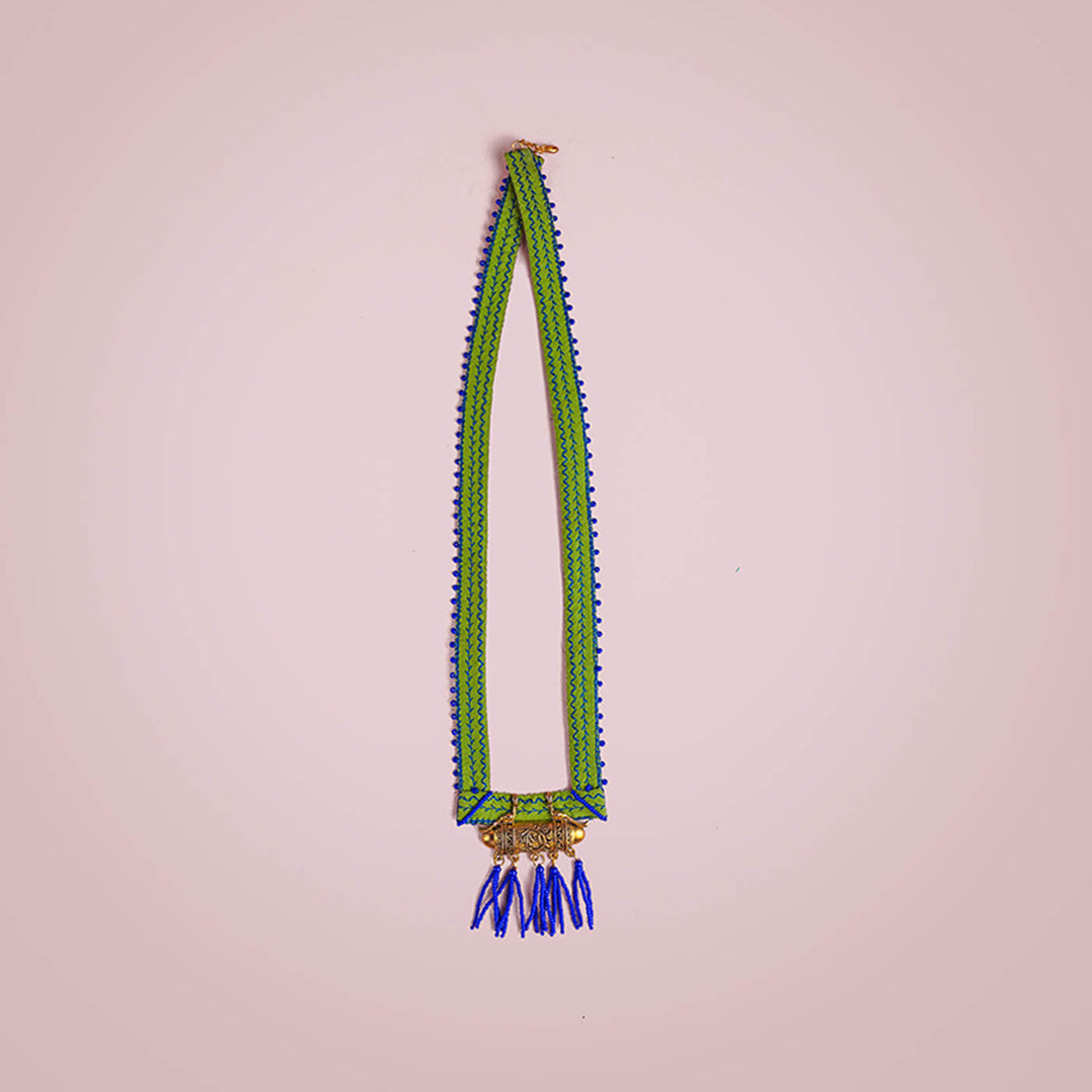 Green & Blue Statement Necklace