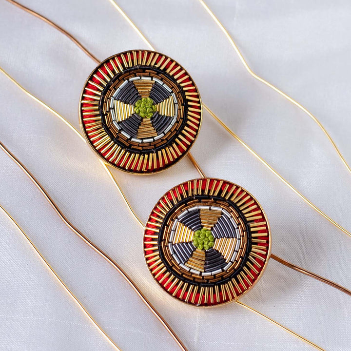 Celtic Embroidered Alice Earrings