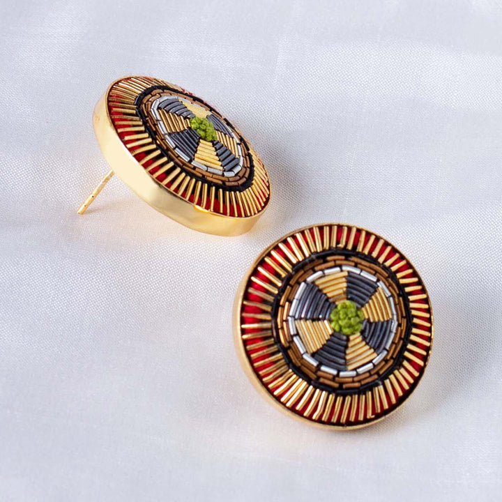 Celtic Embroidered Alice Earrings