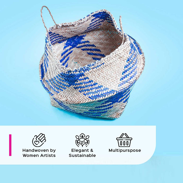 Handwoven SitalPati Belly Basket