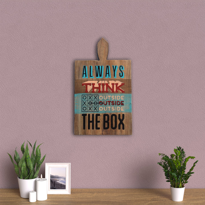 Hand-painted Encouraging Quote Wooden Wall Hanging
