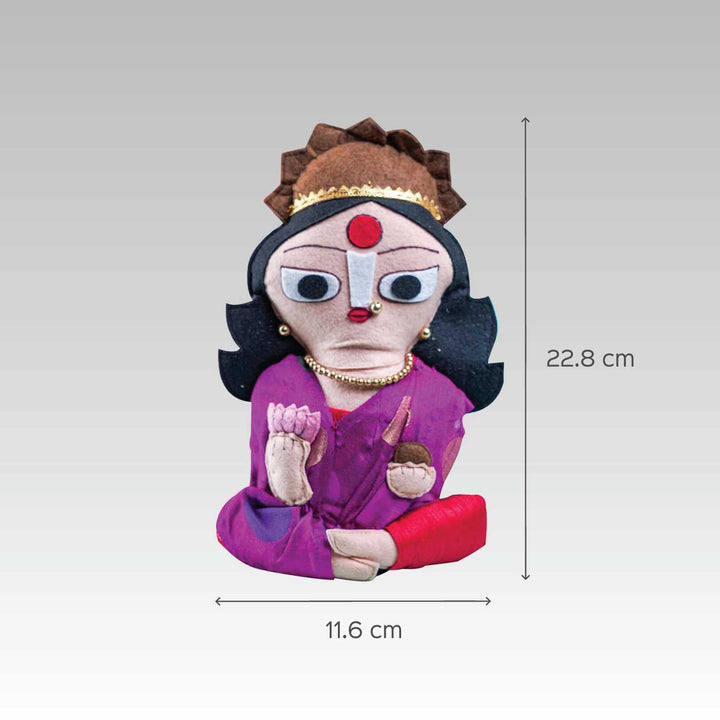 Upcycled Fiber Goddess Laxmi Soft Toy