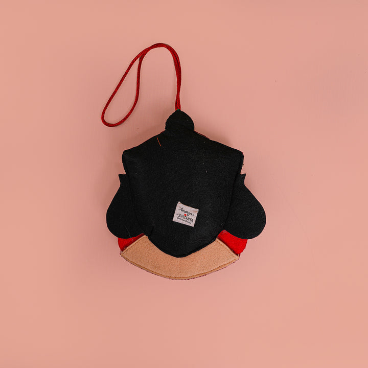 Handmade Felt Durga Face Charm