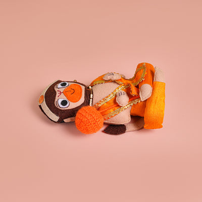 Handmade Hanuman Felt Soft Toy