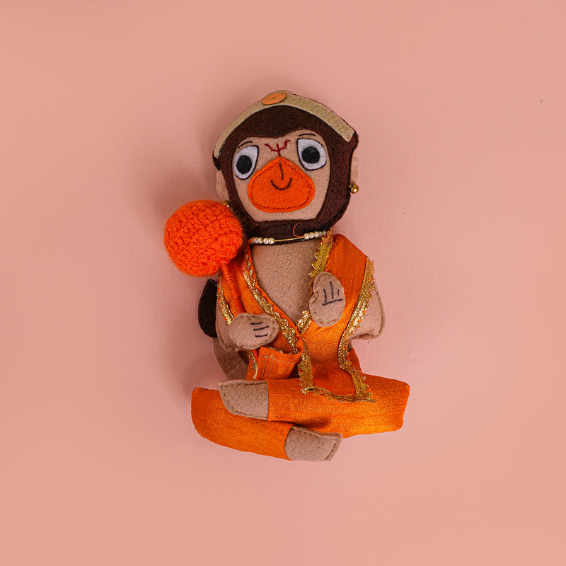 Handmade Hanuman Felt Soft Toy