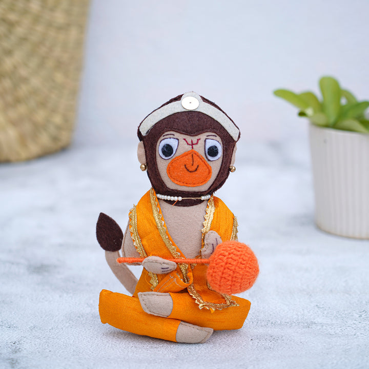 Handmade Hanuman Felt Soft Toy