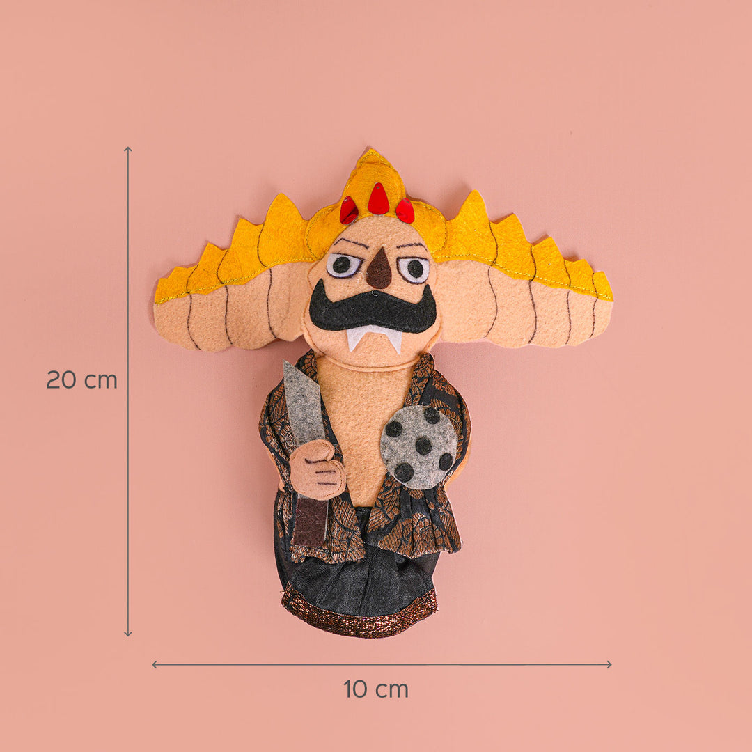 Handmade Raavan Felt Soft Toy