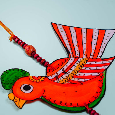Tholu Bommalata Parchment Leather Birds Hangings - Pack of 2