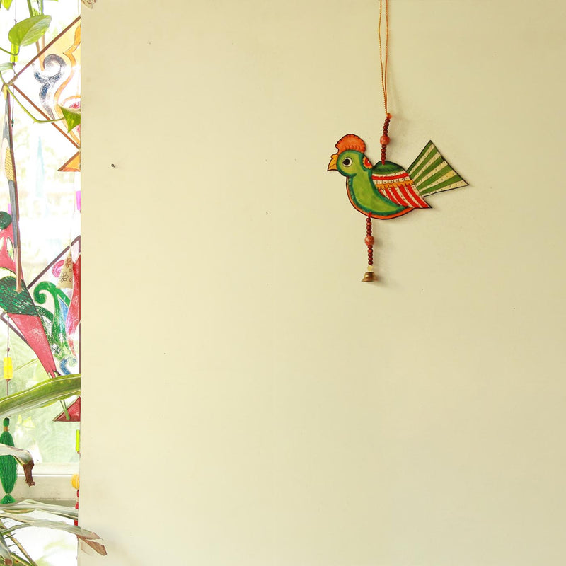 Tholu Bommalata Parchment Leather Birds Hangings - Pack of 2